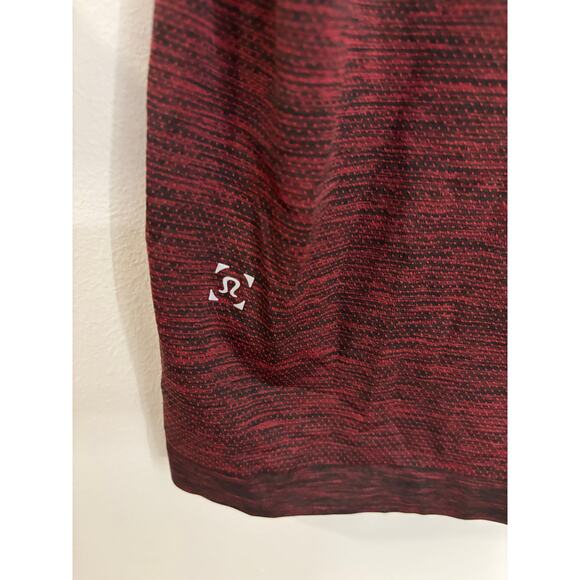 Lululemon Top Mens Small Metal Vent Tech Tank Oxblood Black Training Gym Workout - Picture 3 of 4